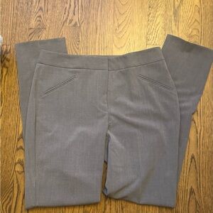 Grey Skinny Leg Dress Pants
